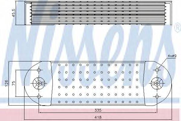 NISSENS 90764 масляний радіатор, моторне масло
