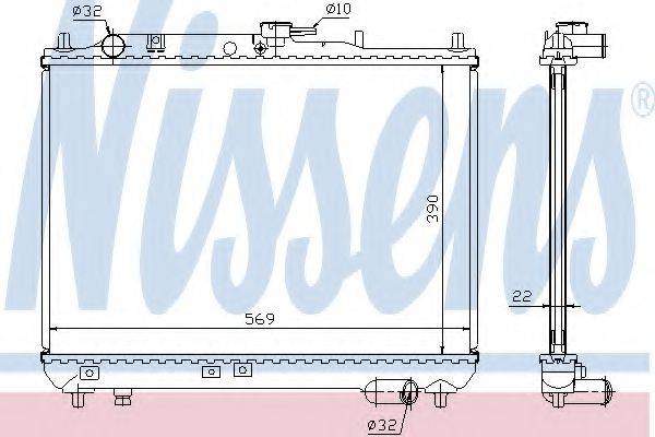 NISSENS 62409A Радіатор, охолодження двигуна