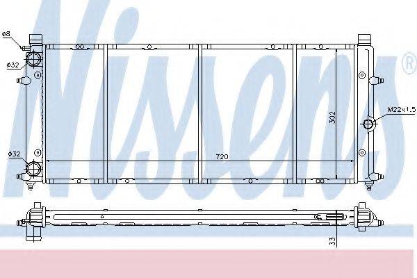 NISSENS 65184 Радіатор, охолодження двигуна