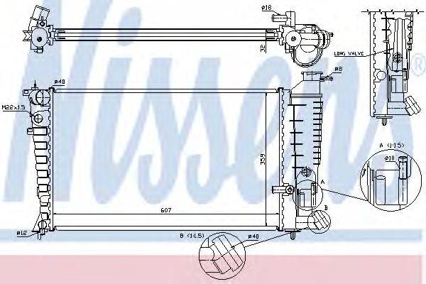 NISSENS 63578A Радіатор, охолодження двигуна