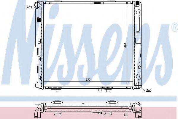 NISSENS 62693A Радіатор, охолодження двигуна