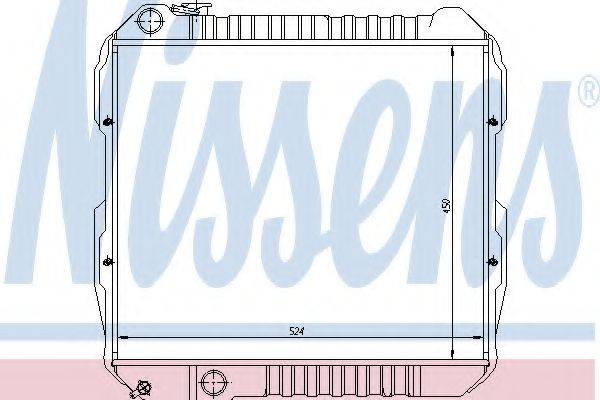 NISSENS 64845 Радіатор, охолодження двигуна
