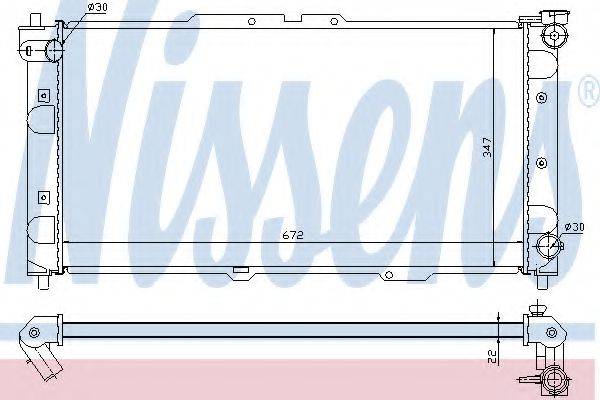 NISSENS 62382A Радіатор, охолодження двигуна