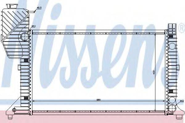 NISSENS 62664A Радіатор, охолодження двигуна