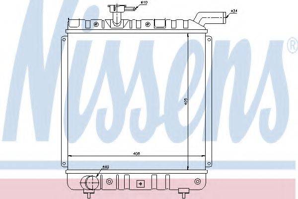 NISSENS 60991 Радіатор, охолодження двигуна