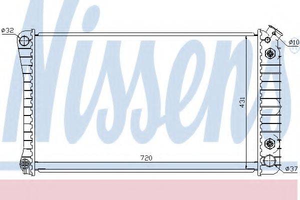 NISSENS 60970 Радіатор, охолодження двигуна