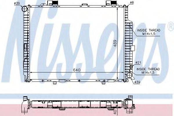 NISSENS 62612A Радіатор, охолодження двигуна