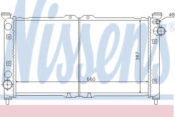 NISSENS 62398 Радіатор, охолодження двигуна