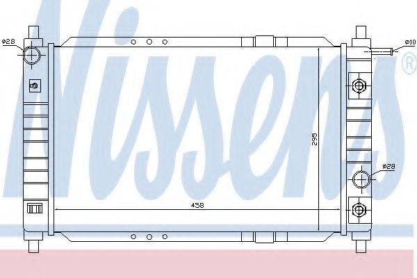 NISSENS 61663 Радіатор, охолодження двигуна