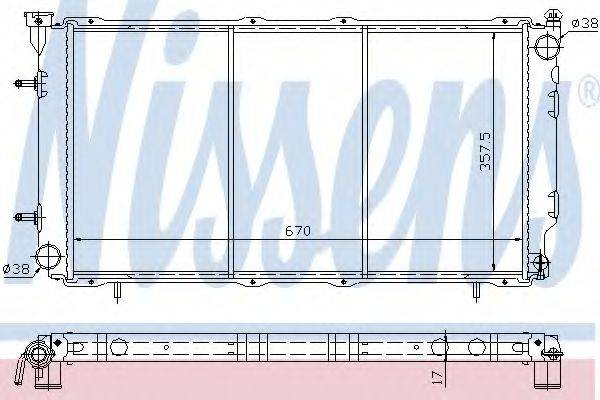 NISSENS 67700 Радіатор, охолодження двигуна