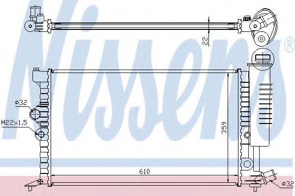 NISSENS 63713A Радіатор, охолодження двигуна