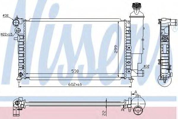 NISSENS 63745A Радіатор, охолодження двигуна