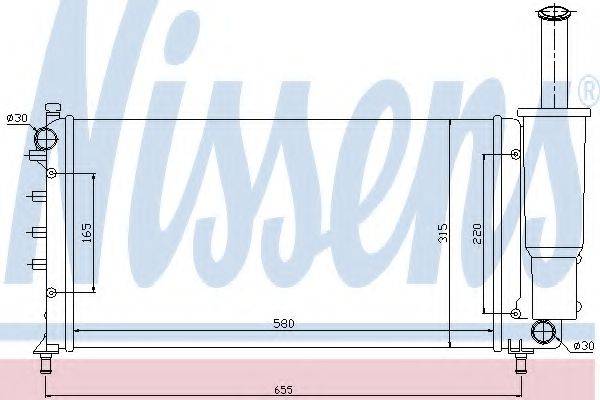 NISSENS 61886 Радіатор, охолодження двигуна