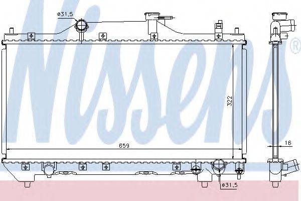 NISSENS 64640A Радіатор, охолодження двигуна