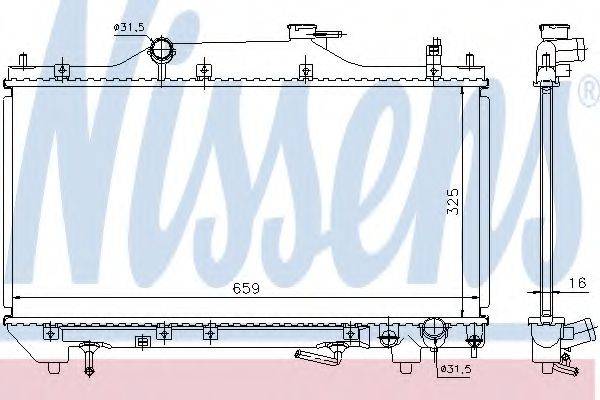 NISSENS 64641A Радіатор, охолодження двигуна