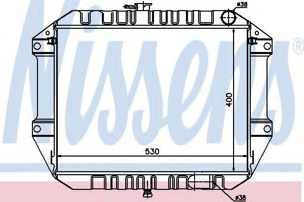 NISSENS 61761 Радіатор, охолодження двигуна