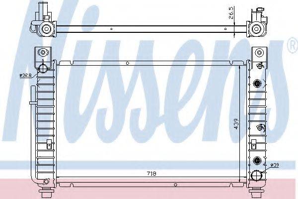 NISSENS 69092 Радіатор, охолодження двигуна