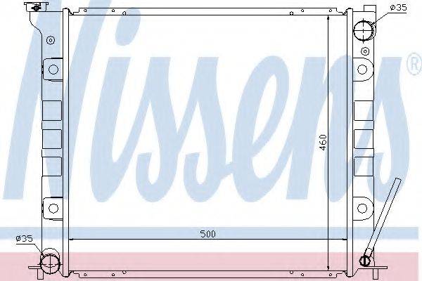 NISSENS 68719 Радіатор, охолодження двигуна