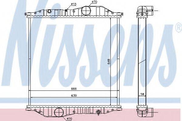 NISSENS 625502 Радіатор, охолодження двигуна