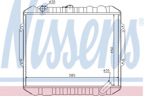 NISSENS 628953 Радіатор, охолодження двигуна