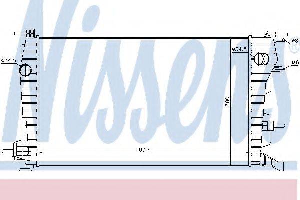 NISSENS 637616 Радіатор, охолодження двигуна