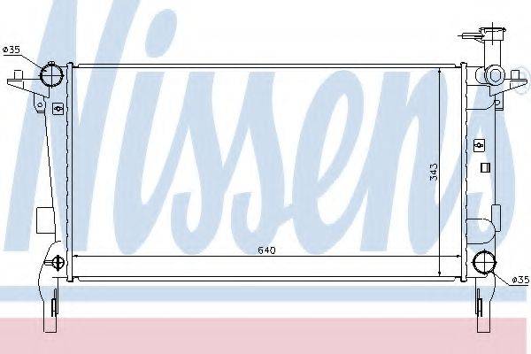 NISSENS 67554 Радіатор, охолодження двигуна