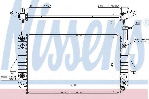 NISSENS 60909 Радіатор, охолодження двигуна