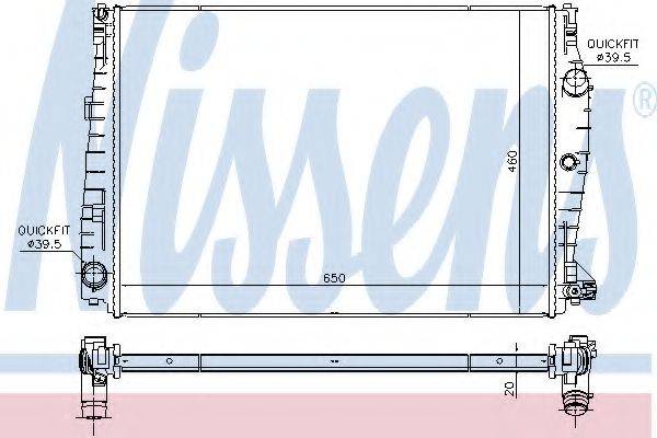 NISSENS 60069 Радіатор, охолодження двигуна