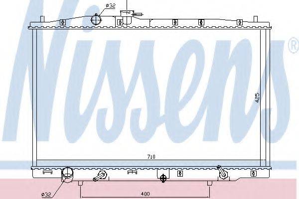 NISSENS 681393 Радіатор, охолодження двигуна