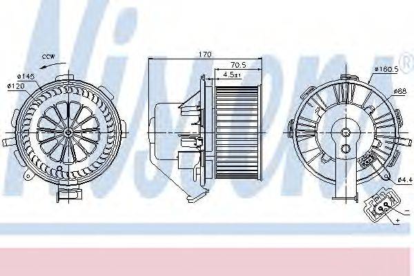 NISSENS 87106 Вентилятор салону