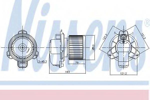 NISSENS 87165 Вентилятор салону