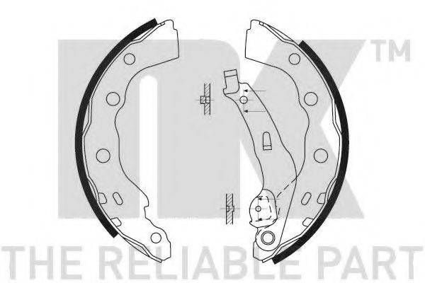 NK 2730628 Комплект гальмівних колодок