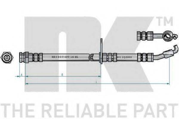 NK 853274 Гальмівний шланг