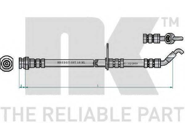NK 855230 Гальмівний шланг