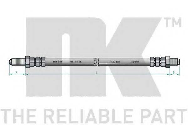 NK 852552 Гальмівний шланг