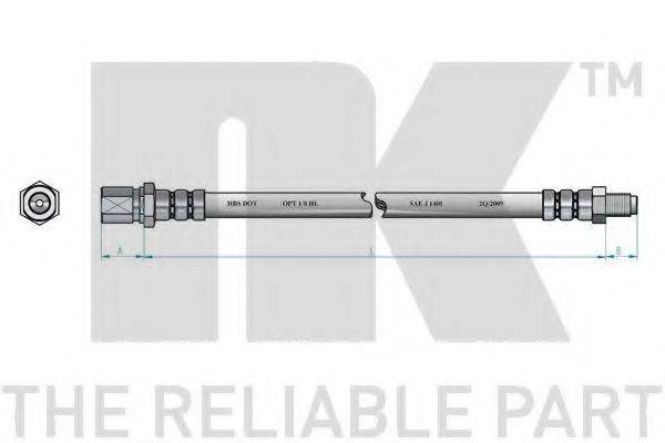 NK 852344 Гальмівний шланг
