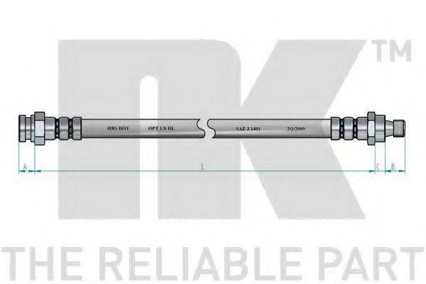 NK 852627 Гальмівний шланг