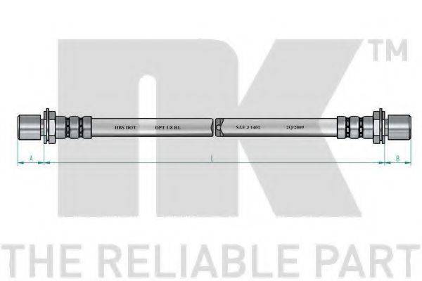 NK 854579 Гальмівний шланг
