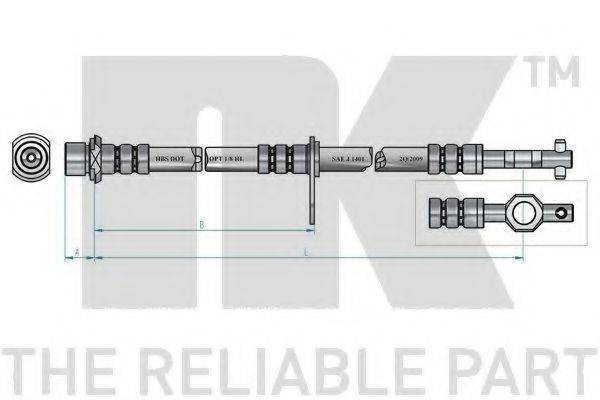 NK 854555 Гальмівний шланг