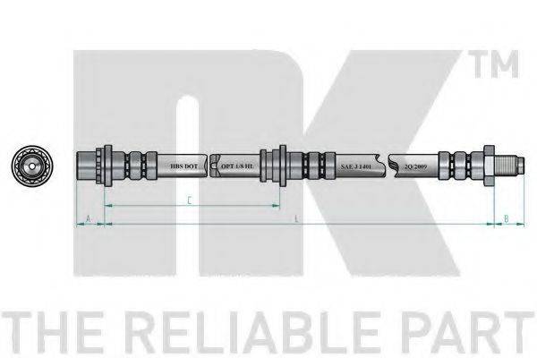 NK 854020 Гальмівний шланг