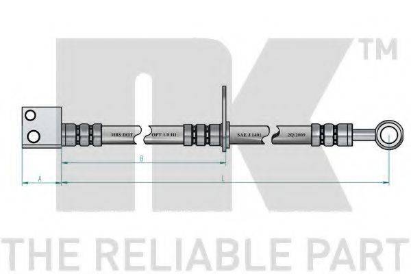 NK 852669 Гальмівний шланг