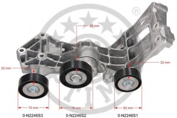 OPTIMAL 0N2246 Натягувач ременя, клинового зубча