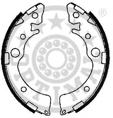 OPTIMAL BB0961 Комплект гальмівних колодок