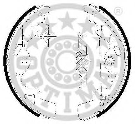 OPTIMAL BB7251 Комплект гальмівних колодок