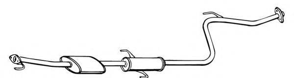 WALKER 16716 Середній глушник вихлопних газів