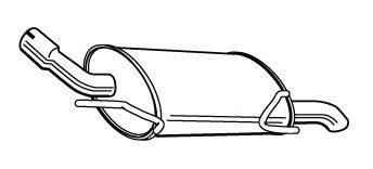 WALKER 22478 Глушник вихлопних газів кінцевий