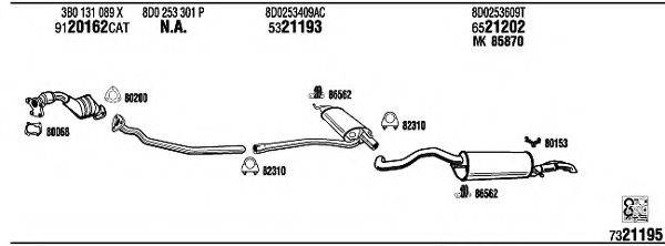 WALKER AD25009 Система випуску ОГ