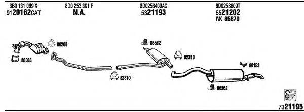 WALKER AD25011 Система випуску ОГ