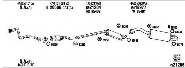 WALKER AD25120 Система випуску ОГ