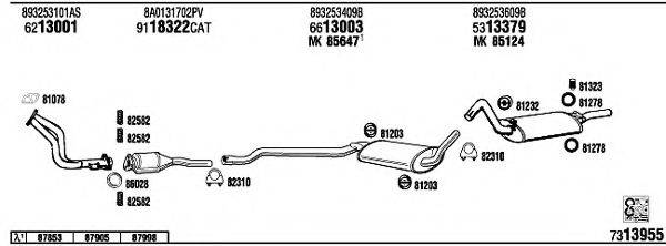 WALKER AD40312 Система випуску ОГ